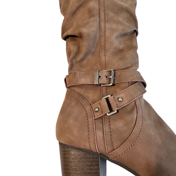 Brown "Irsimba" knee-high boots by Indigo Rd., size 8M - Picture 4 of 14